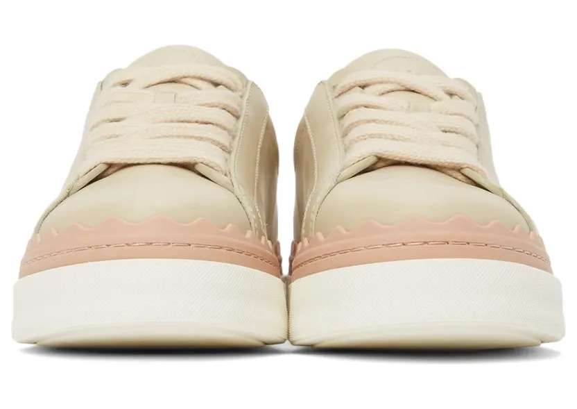 Chloé Taupe Lauren Sneakers (CHC21A108U1) (2)