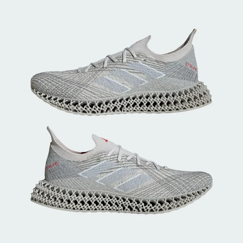 Adidas 4DFWD x STRUNG Running Shoes Grey One / Matte Silver / Pure Ruby (ID1419)