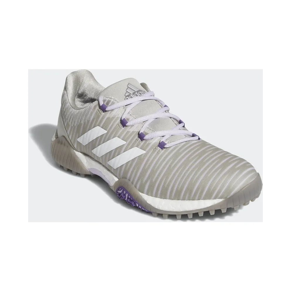 Adidas CodeChaos Golf Shoes Metal Grey / Crystal White / Purple Tint (EE9340)