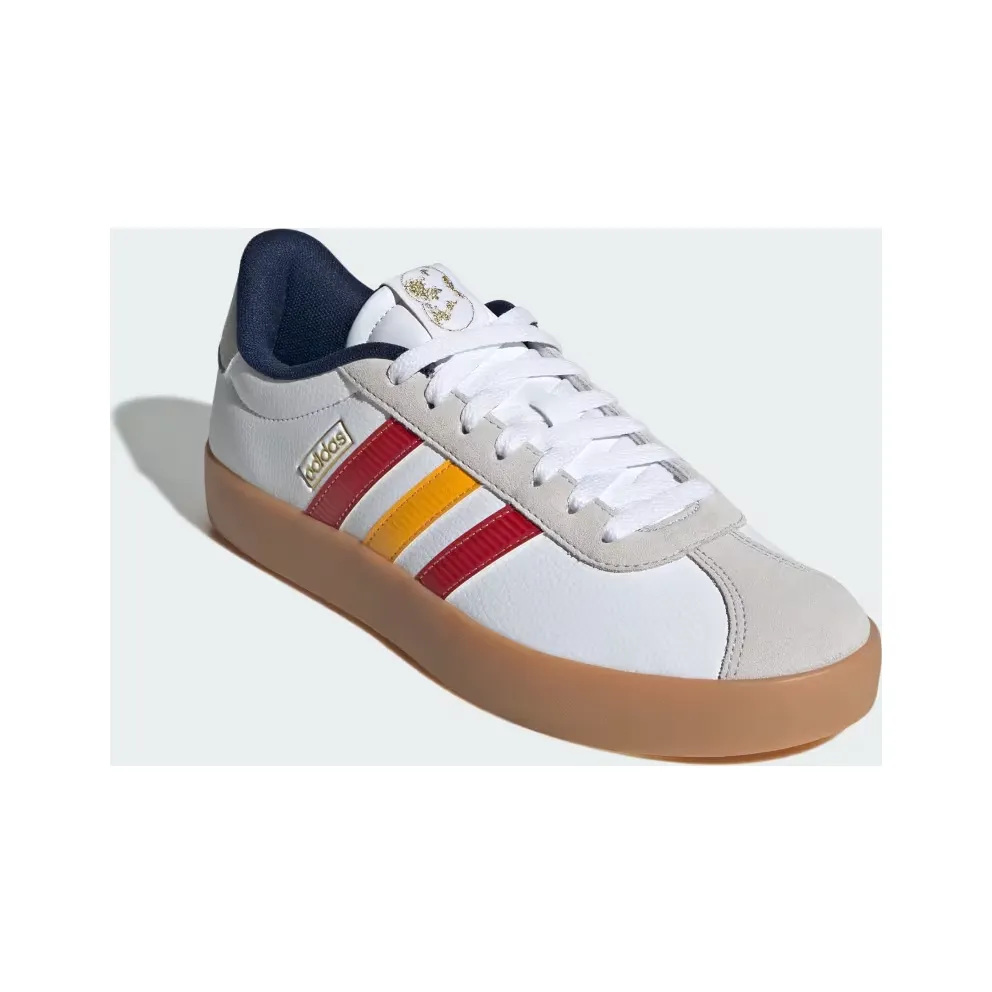 adidas VL Court 3.0 “Cloud White / Team Power Red 2 / Crew Yellow” (HQ0138)