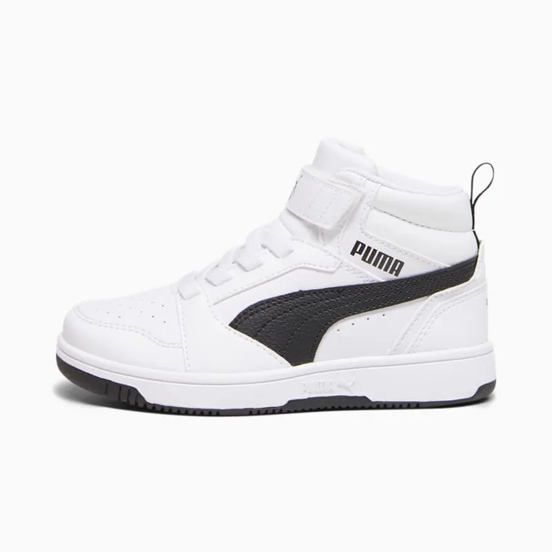 Puma Rebound V6 Mid “Puma White / Puma Black” (393832_02)
