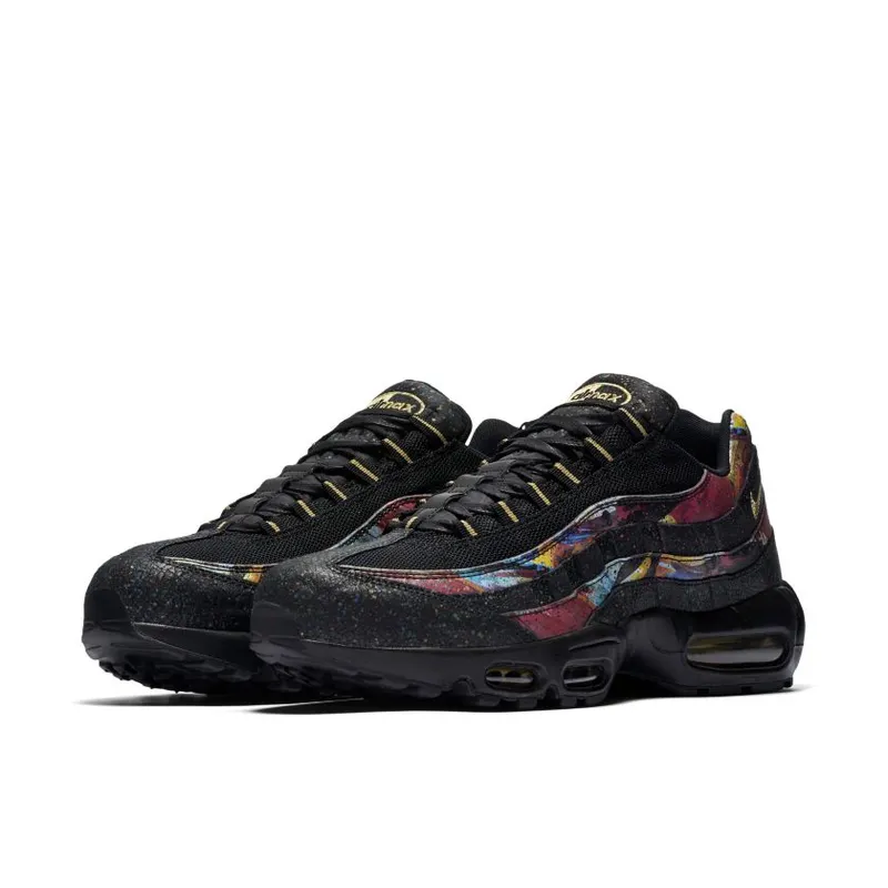 Nike Air Max 95 Galaxy Splatter Black/Metallic Gold-Cobalt Blaze (AT6142-001)