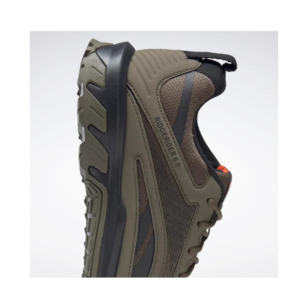 Reebok Ridgerider 6 Shoes Army Green / Core Black / Orange Flare