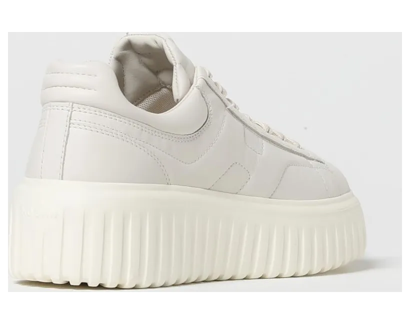 Hogan Nappa Leather Sneakers Yellow Cream (HXW6450FC60LE9B013) (2)
