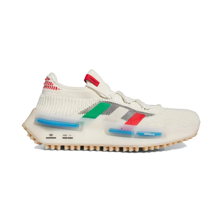 adidas NMD S1 Cream White Red Green (ID7957)