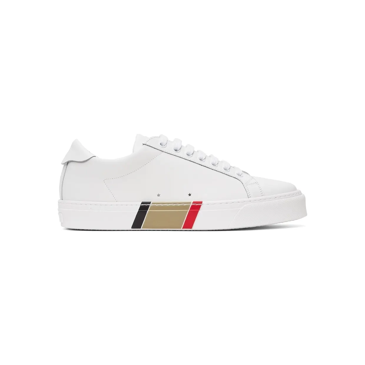 Burberry White Bio-Based Striped Sole Sneakers (8043200)