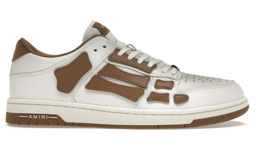 AMIRI Skel Top Low White Brown White (SS22MFS003-126)