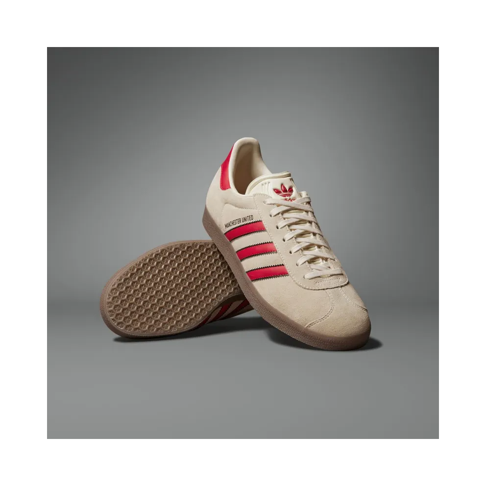 Adidas Gazelle Manchester United Terrace Icons Cream White / Mufc Red / Core Black (JS3040)