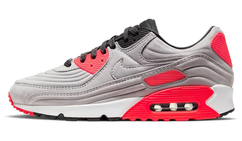 Nike Air Max 90 QS Lux Night Silver Bright Crimson (2020) (CZ7656-001)