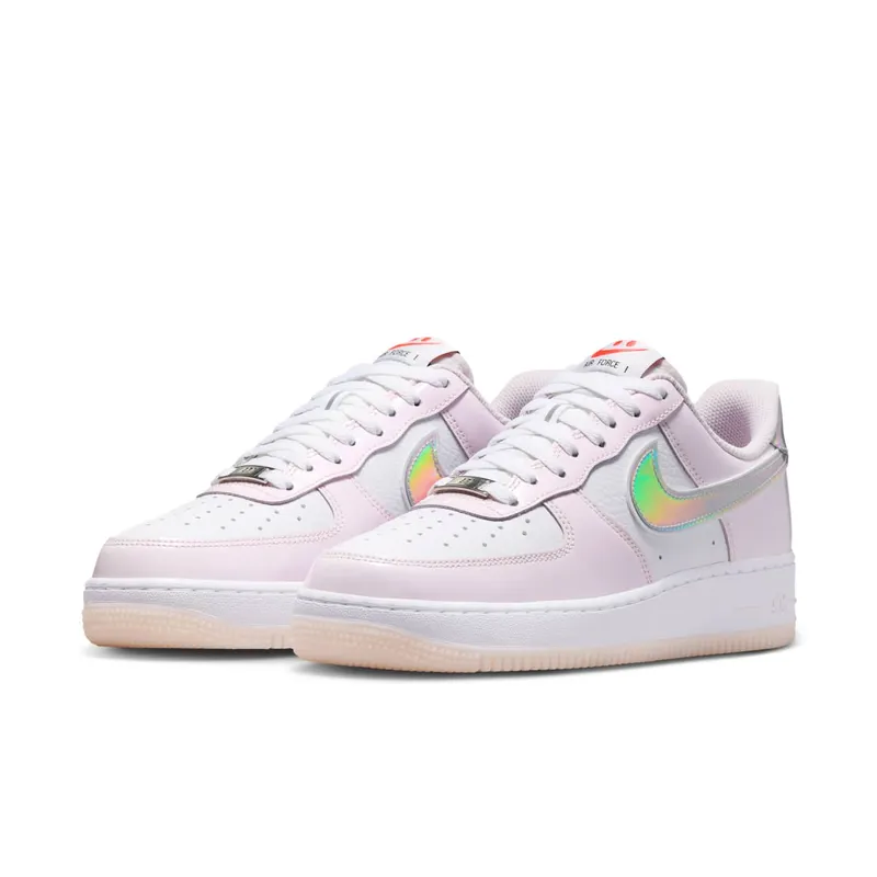 Nike Air Force 1 Low – “White / Pearl Pink / Flash Crimson / Metallic Silver” (IW7589-100)