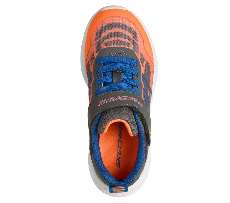 Skechers Microspec Velocity Sneaker Orange/Houtskool