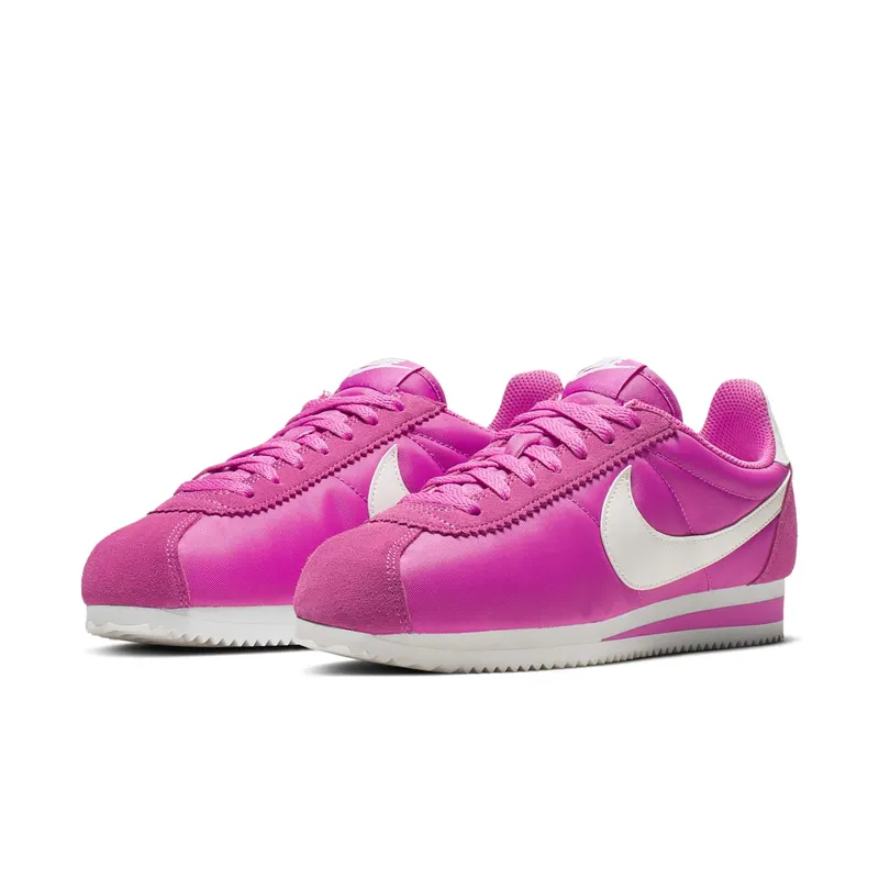 Nike Classic Cortez Nylon Active Fuchsia Summit White (W) Active Fuchsia/Summit White-Sail (749864-609)