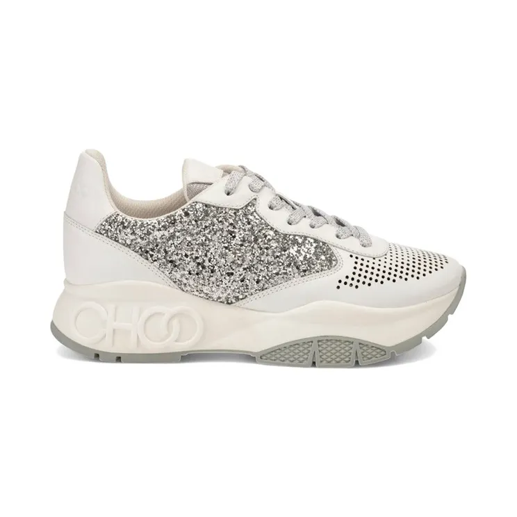 Jimmy Choo Rylie White Silver Crystal (RYLIE NAPPA)