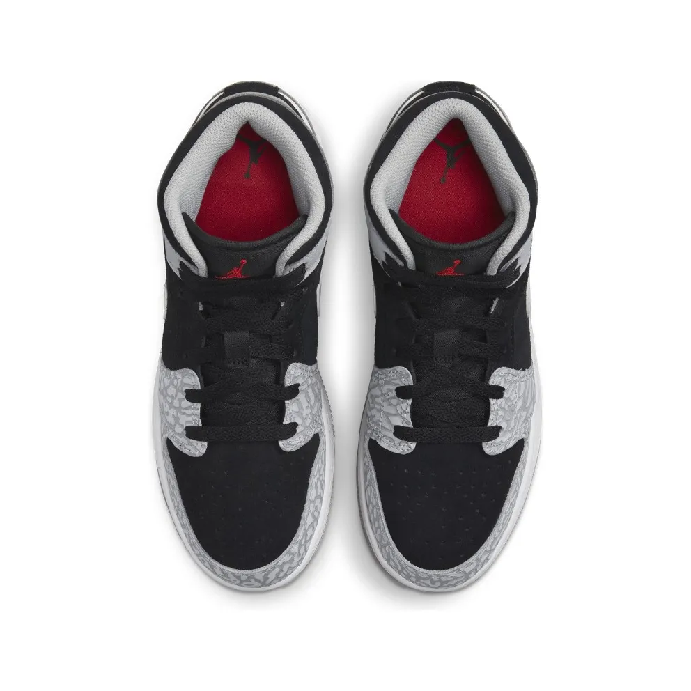 Air Jordan 1 Mid Elephant Print (GS) (DM6216-016)
