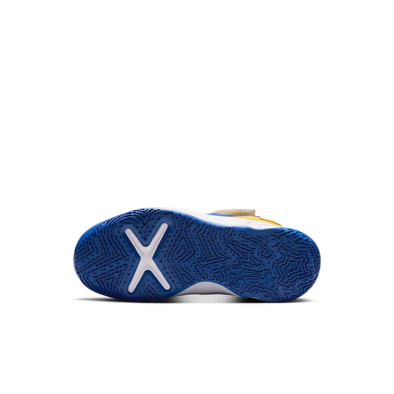 Nike Team Hustle D 10 FlyEase White Yellow Ochre Game Royal (DZ2761-141)