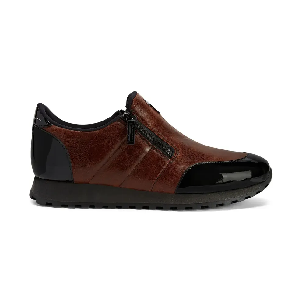 Giuseppe Zanotti Ilde Run mit doppeltem Reißverschluss – Brown (IU10058K17)