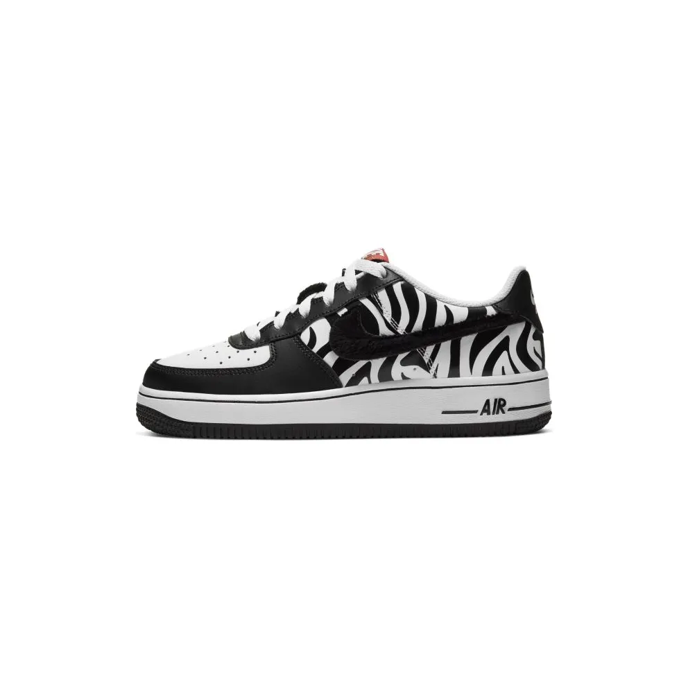 Nike Air Force 1 Zebra (GS) White/Black (CU4687-100)
