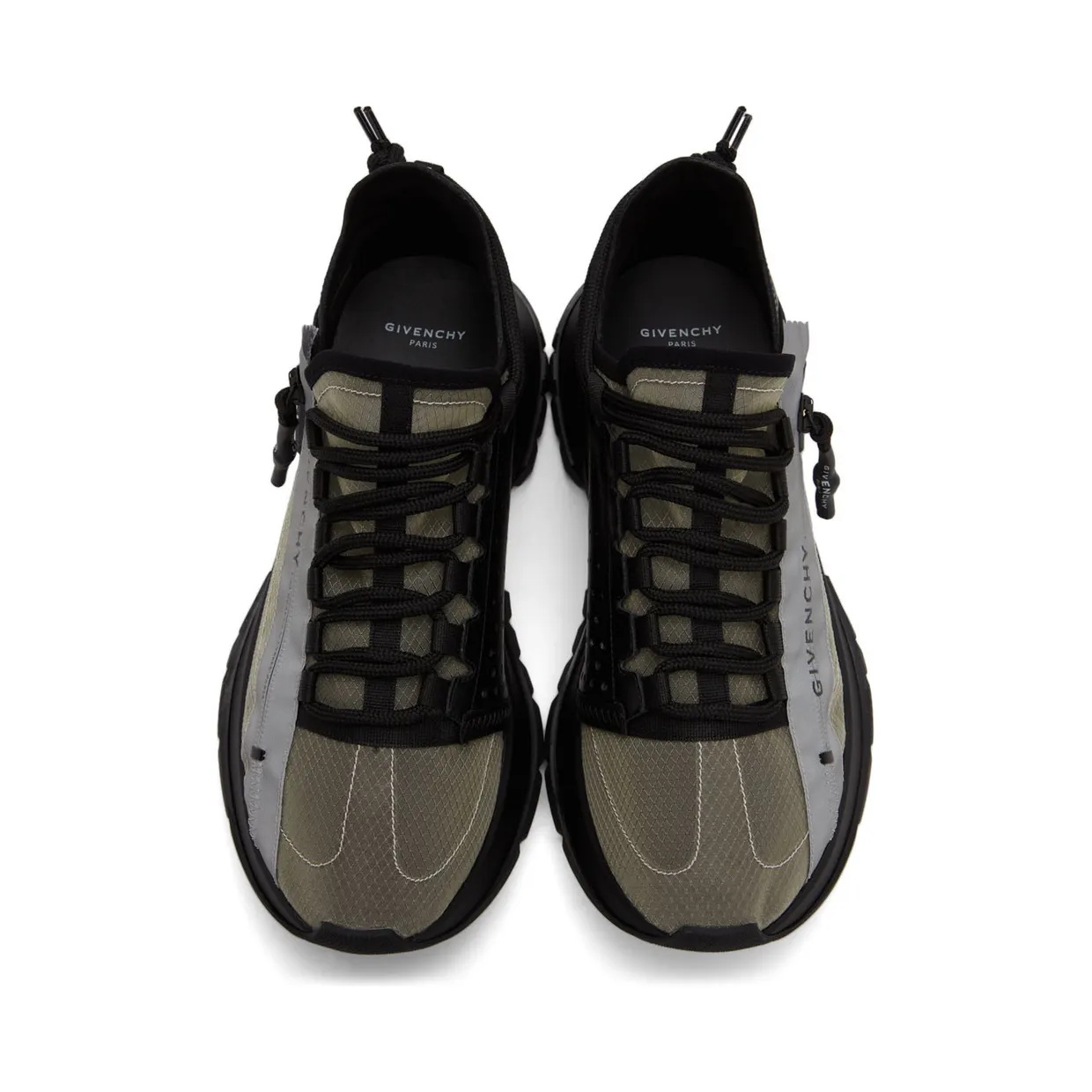 Givenchy Black & Grey Spectre Zip Sneakers (BH003MH14T) (5)