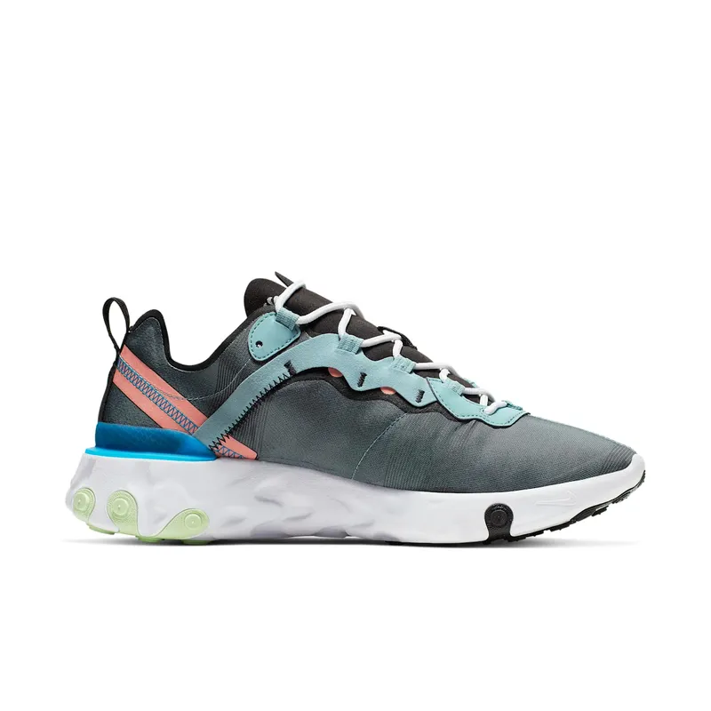 Nike React Element 55 Ocean Cube Ocean Cube/Black-Pink Quartz-Blue Hero-Cedar-White (BQ6166-300)