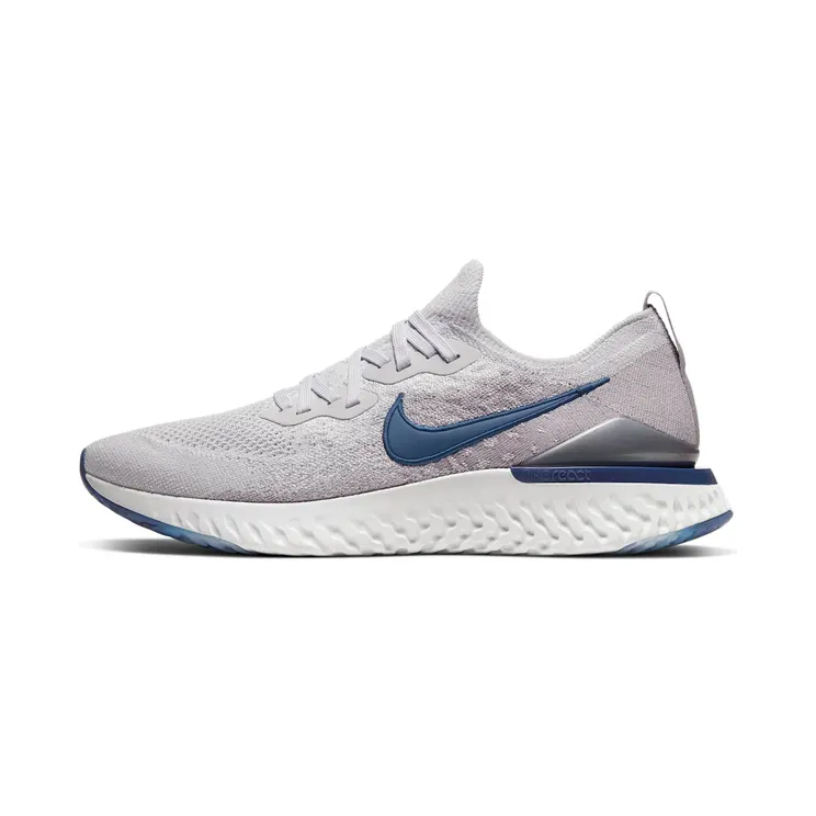 Nike Epic React Flyknit 2 “Vast Grey / Atmosphere Grey / Metallic Silver / Coastal Blue” (BQ8928-015)