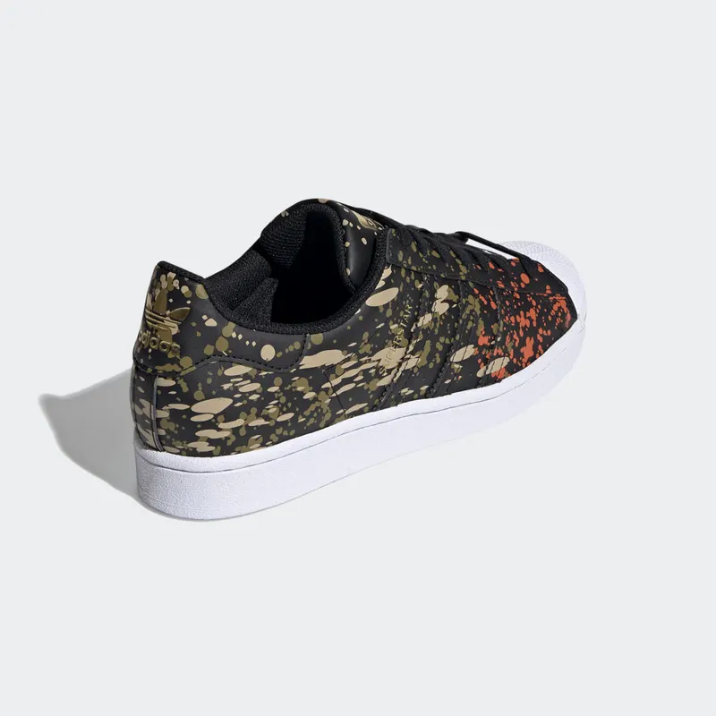 adidas Superstar Core Black / Core Black / Fox Orange (FX5538)