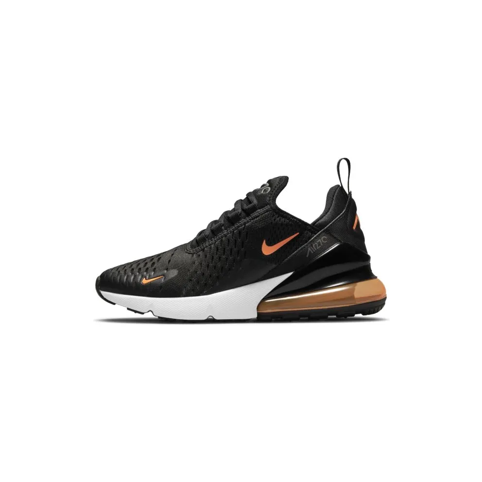 Nike Air Max 270 Black Total Orange (GS) (DM3208-001)