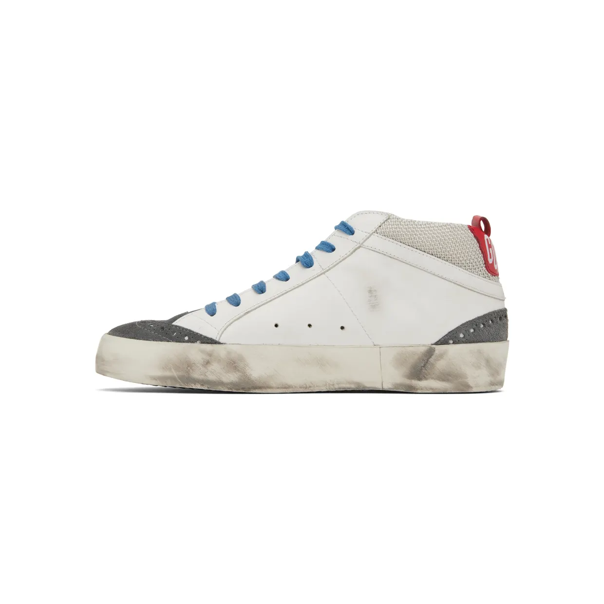 Golden Goose White & Gray Mid Star Double Quarter Sneakers (GMF00123.F002440.10870) (3)