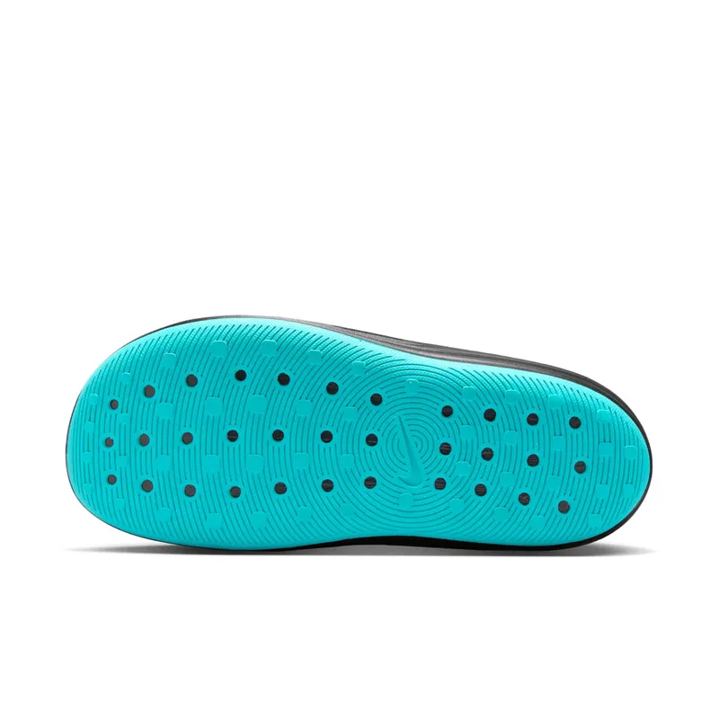 Nike ReactX Rejuven8 Slides “Black / Gamma Blue / Metallic Silver” (HV4479-003)