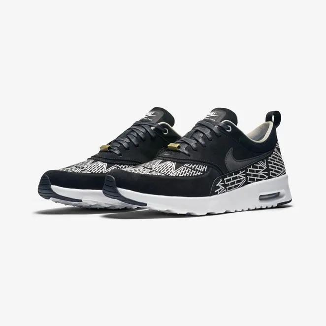 Nike Air Max Thea Lotc Qs Black Black White (W) “Black / White / Light Bone” (847072-001)