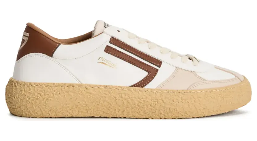 Puraai Bark sneakers met applicatie – Wit (VINTAGEBARK)