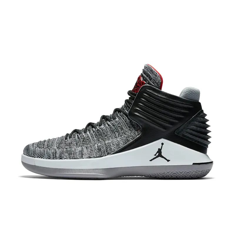 Jordan  XXXII Black Cement Black/University Red-White-Wolf Grey (AA1253-002)