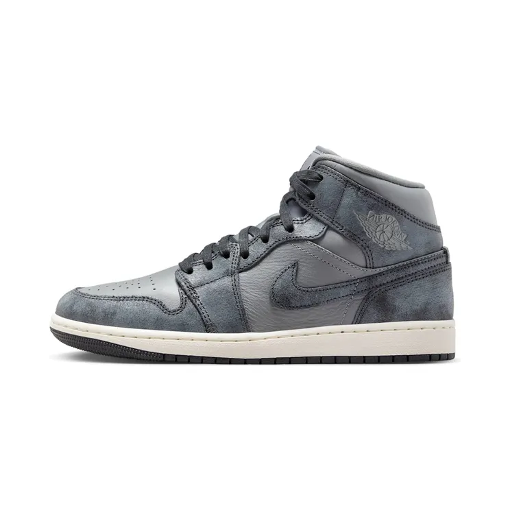 AIR Jordan 1 MID DISTRESSED “Smoke Grey / Sail / Off-Noir” (FJ3448-001)