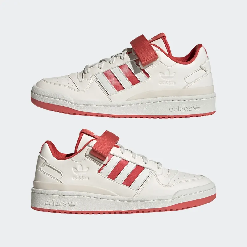 Adidas Forum Low Chalk White / White Tint / Crew Red (GW2043)