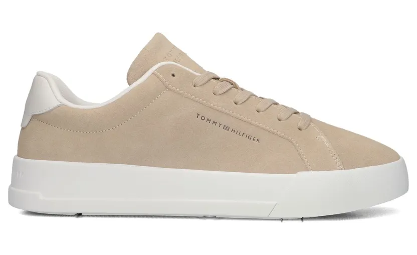 Tommy Hilfiger – Suede Low Top – Men – Shoes – Beige (FM0FM05459)