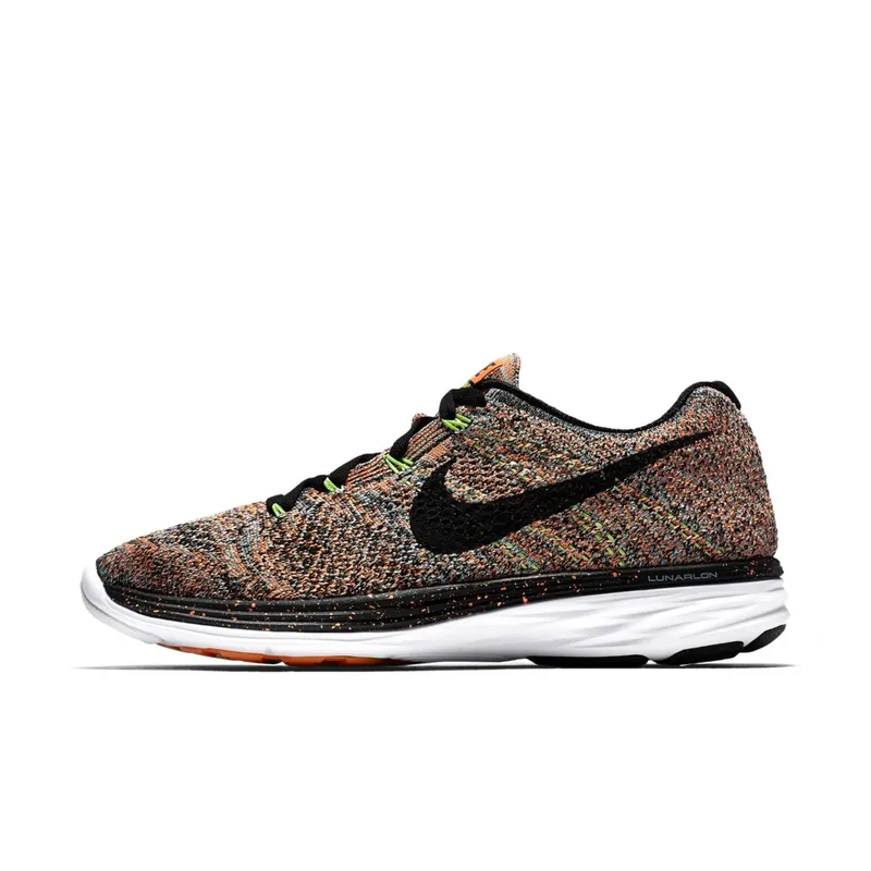 Nike  Flyknit Lunar3 Bright Citrus (W) Bright Citrus/Black-Glacier Ice (698182-800)