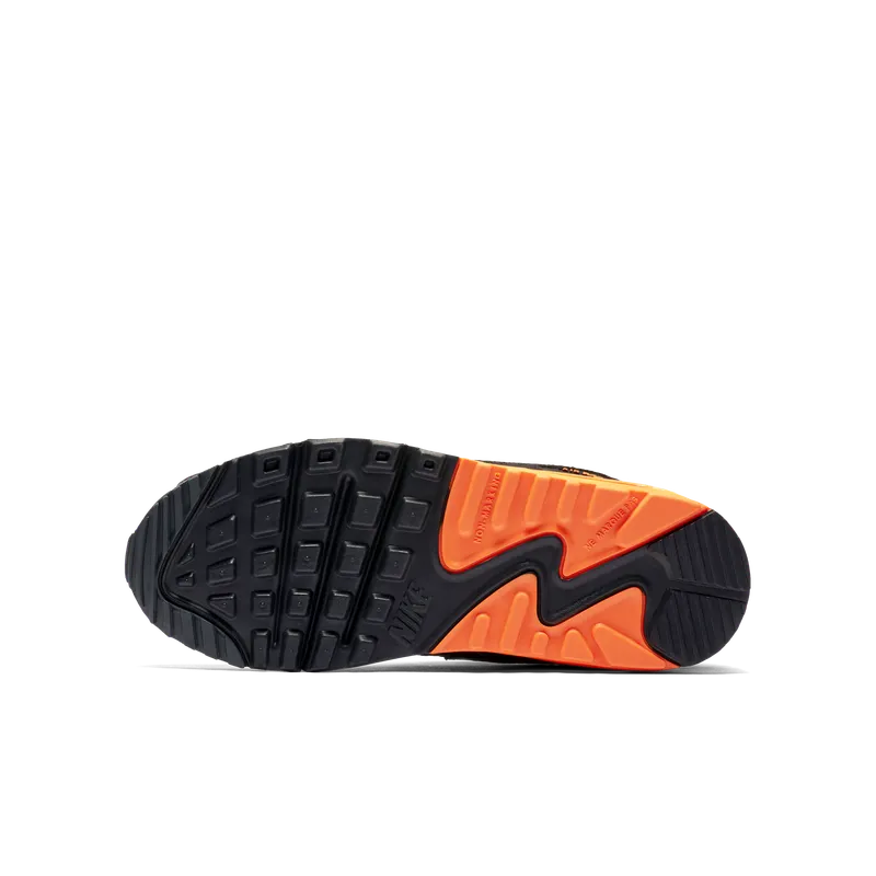 Nike Air Max 90 Black Total Orange Ghost Green (GS) Black/Total Orange-Dark Smoke Grey-Ghost Green (CV9643-001)
