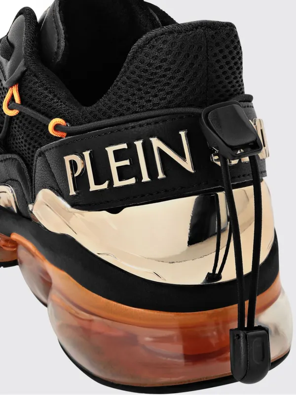 Plein Sport Mesh And Leather Sneakers Black 1 (PAESUSC0746STE003N0286) (3)