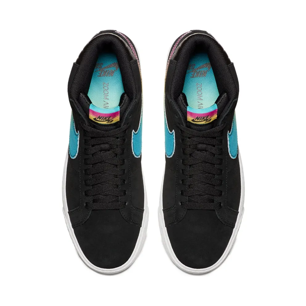 Nike SB Blazer Zoom Mid Lance Mountain 70s Black Black/Multi-Color-White (AH6158-090)