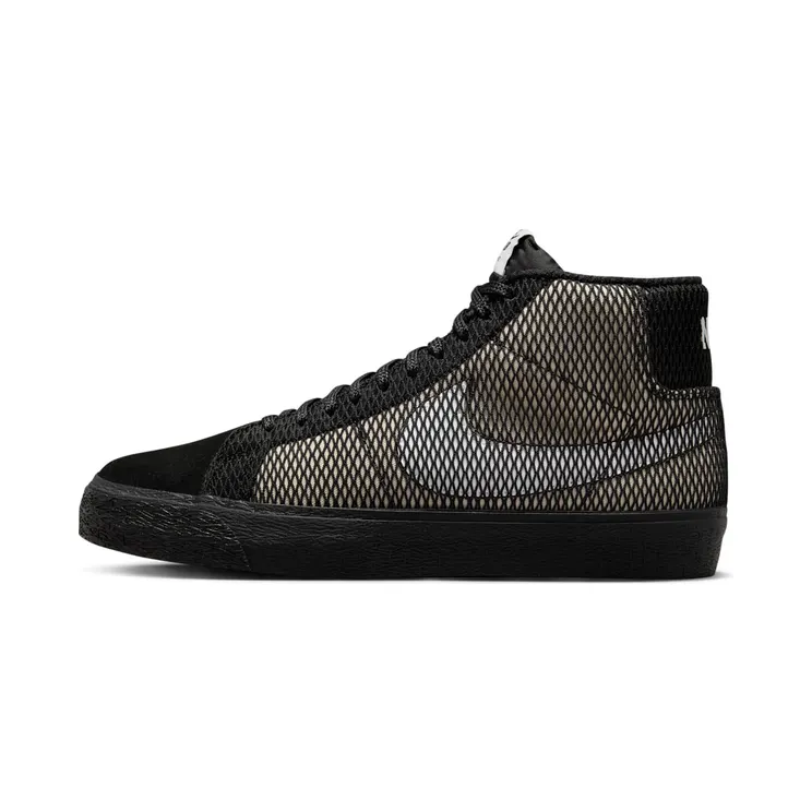 Nike SB Zoom Blazer Mid PRM Black Netting “White / Black” (FN6038-100)