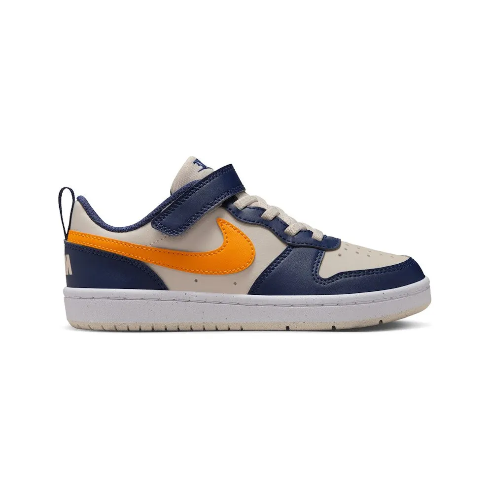 Nike Court Borough Low Recraft Light Orewood Brown Midnight Navy White Orange Peel (DV5457-126)