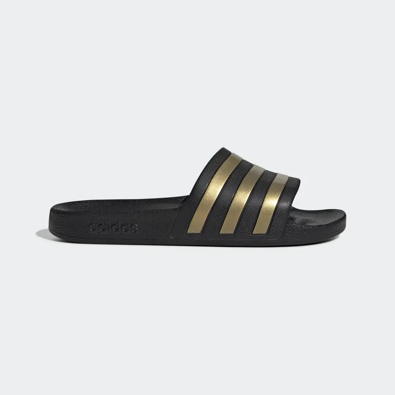 Adidas Adilette Aqua Slides Core Black / Gold Metallic / Core Black (EG1758)