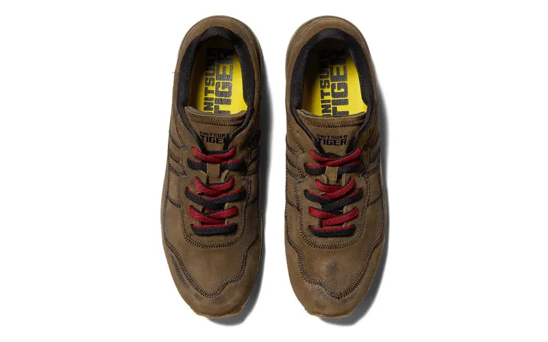 Onitsuka Tiger Ally Stitch Brown Storm Vibrant Yellow (1183C447-201)