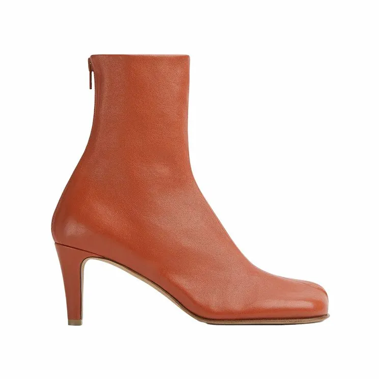 Bottega Veneta Leather Ankle Boot Brown (667208VBSO06561)
