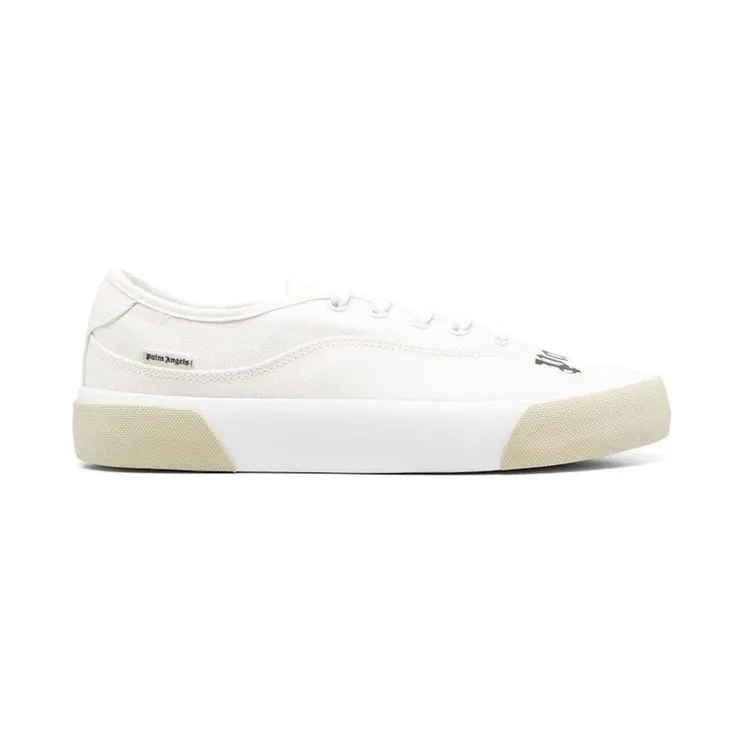 Palm Angels Logo Skaters Sneakers Cream White (PMIN001S23FAB0018501)