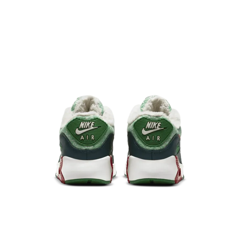 Nike Air Max 90 SE Christmas (GS) White/Dark Atomic Teal/Lucky Green (DC1621-100)