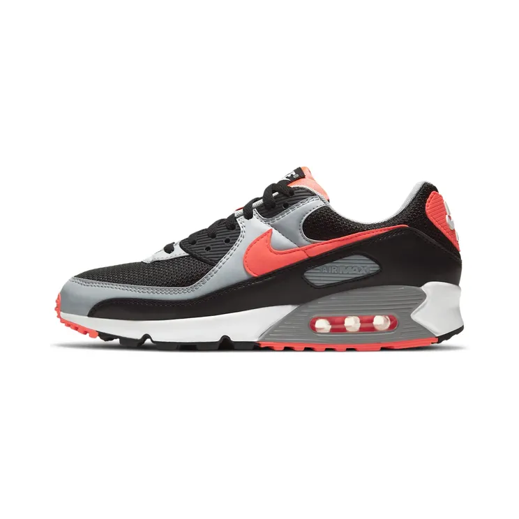 Nike Air Max 90 Black Radiant Red Wolf Grey (CZ4222-001)