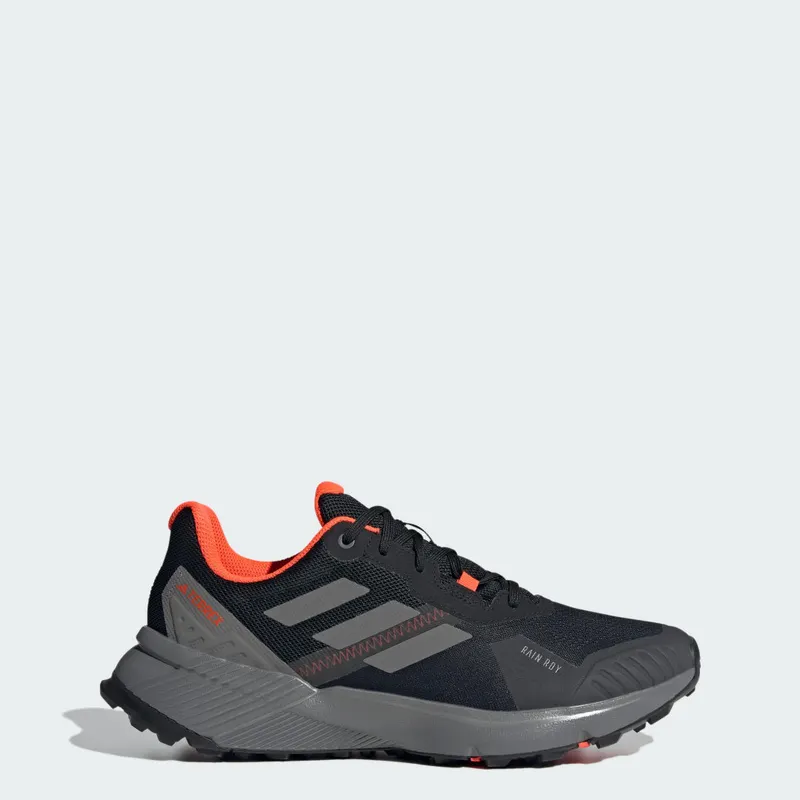 Adidas Terrex Soulstride RAIN.RDY Trail Running Core Black / Grey Four / Solar Red (IF5016)