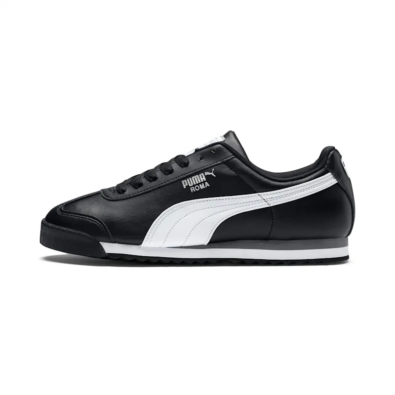 Puma Roma Basic GS “Black White Silver” (354259-01)