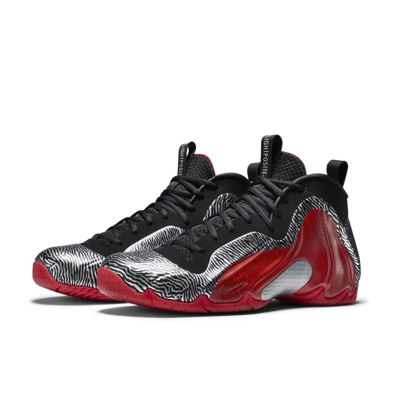 Nike Air Flightposite Exposed Zebra Silver/University Red-Black (616765-001)