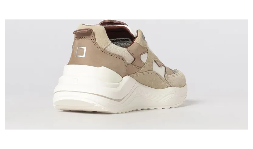 D.A.T.E D. A.T. E. Suede and Linen Fuga Sneakers Yellow Cream (W441FGLIHB) (2)